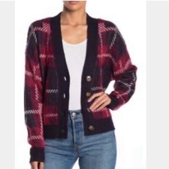 Abound Sweaters - Abound button down plaid sweater size M